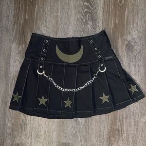 Tripp nyc “I am a star” pleated army skirt ☆